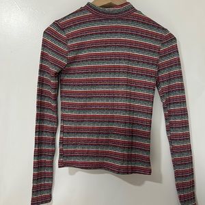 Long sleeve multi-colored top